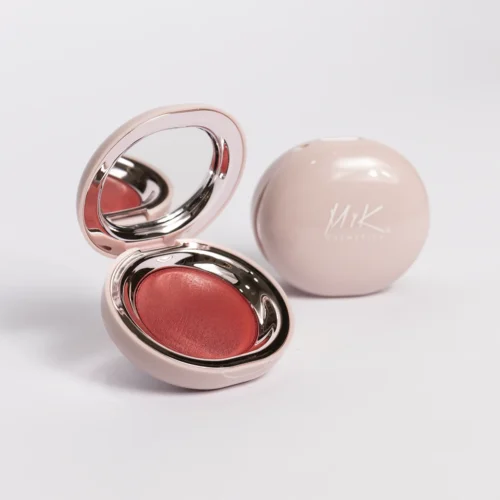 Pearl Blush MykCosmetics rubor compacto con acabado satinado en tonos rosados y nude