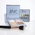 Kit de Paleta iluminadores + Brocha iluminador MyK Cosmetics - Iluminación de rostro con acabado radiante.